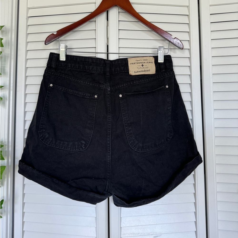 Black Jean shorts